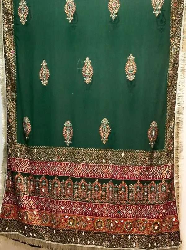 Green Chiffon Fancy Dupatta