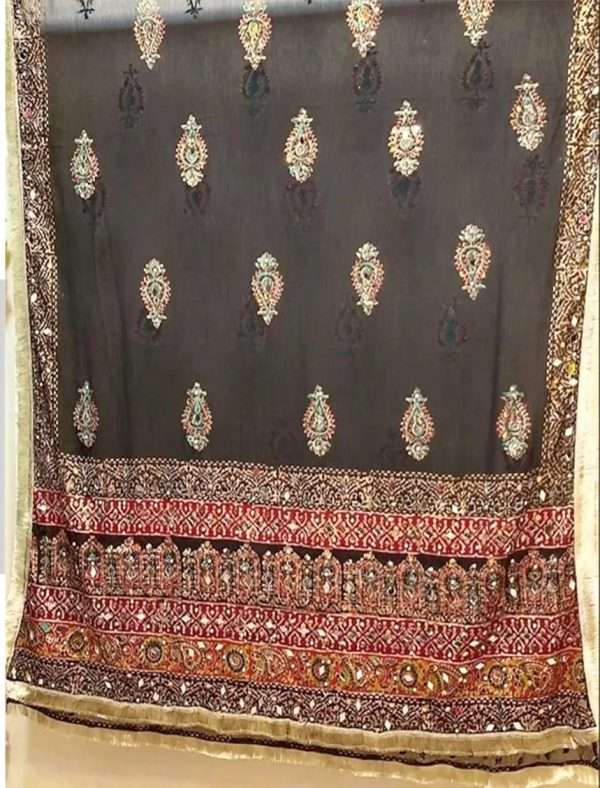 Black Chiffon Fancy Dupatta