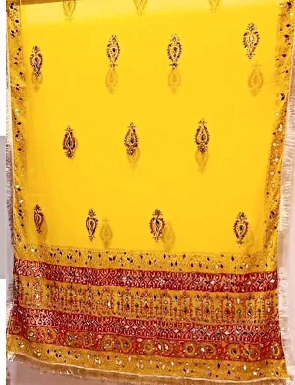 Yellow Chiffon Fancy Dupatta