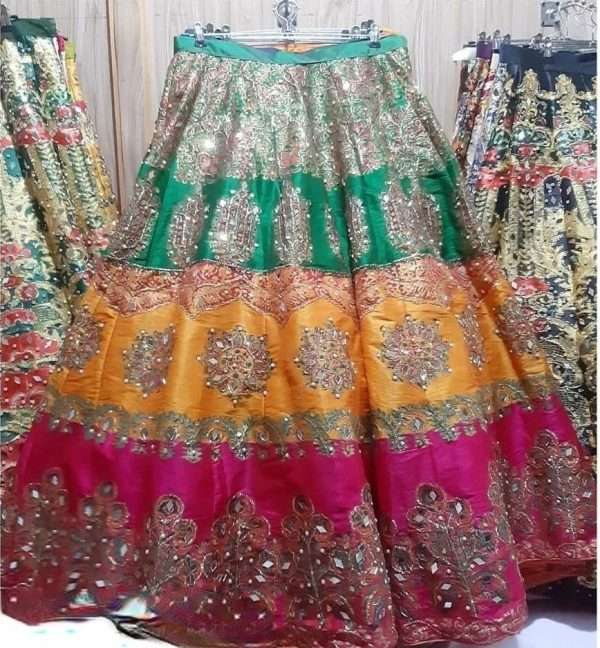 Kattan Silk Lehnga - Image 3