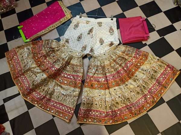 Kattan Silk Garara Three Piece - Image 5