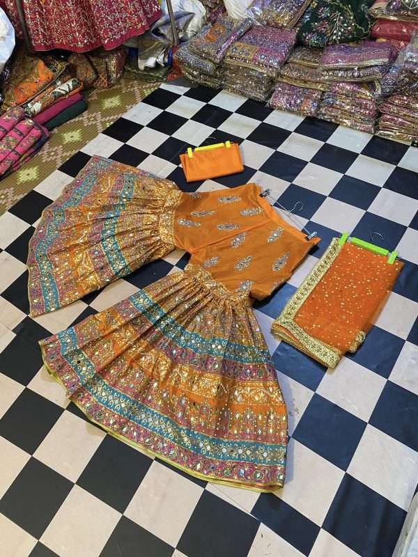 Kattan Silk Garara Three Piece